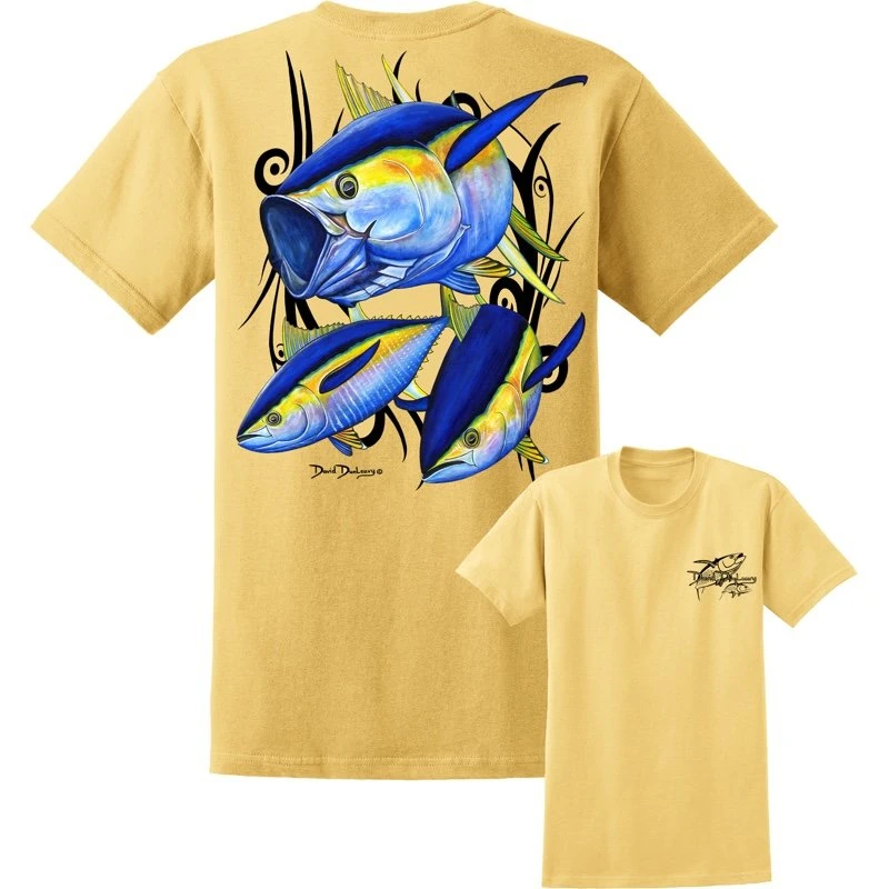 David Dunleavy Yellowfin Tuna Short Sleeve T-Shirt 3 David Dunleavy Yellowfin Tuna Short Sleeve T-Shirt