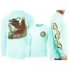 David Dunleavy Flounder Reef Long Sleeve Performance T-Shirt -Fishing Gear Store image 1635