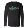 J&H Tackle Zombie Largemouth Bass Long Sleeve T-Shirt 2 J&H Tackle Zombie Largemouth Bass Long Sleeve T-Shirt -Fishing Gear Store image 1734