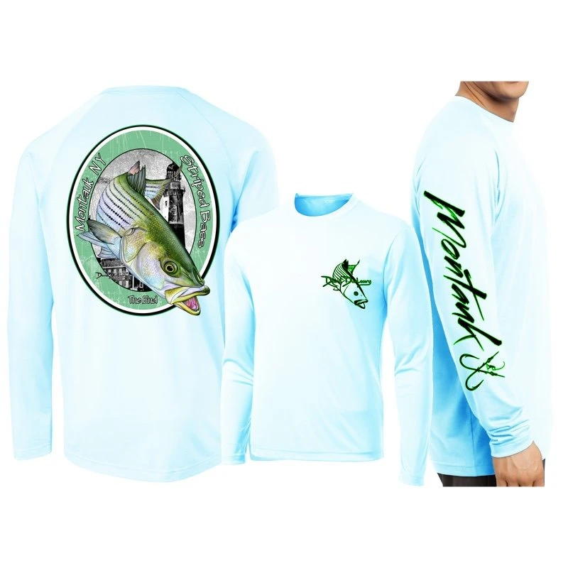 David Dunleavy Montauk Striped Bass Long Sleeve Performance T-Shirt 3 David Dunleavy Montauk Striped Bass Long Sleeve Performance T-Shirt