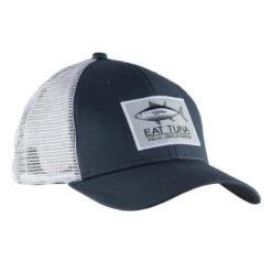 Grundens Eat Tuna Trucker Hat Dark Slate