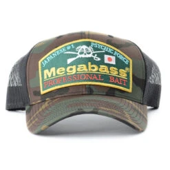 Megabass Camo Throwback Snapback Hat