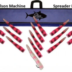 Carlson Machine Spreader Bar 36" With 14 9" Machine Lures And 12" Machine Stinger